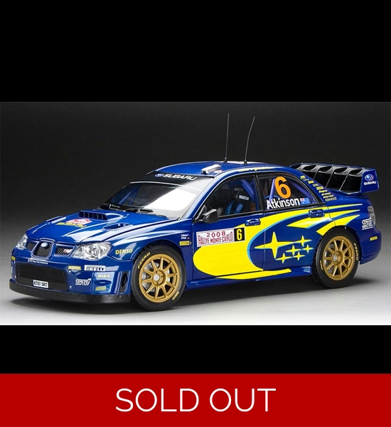 Subaru Impreza WRC07 Number 6 C Atkinson 1/18 Scale